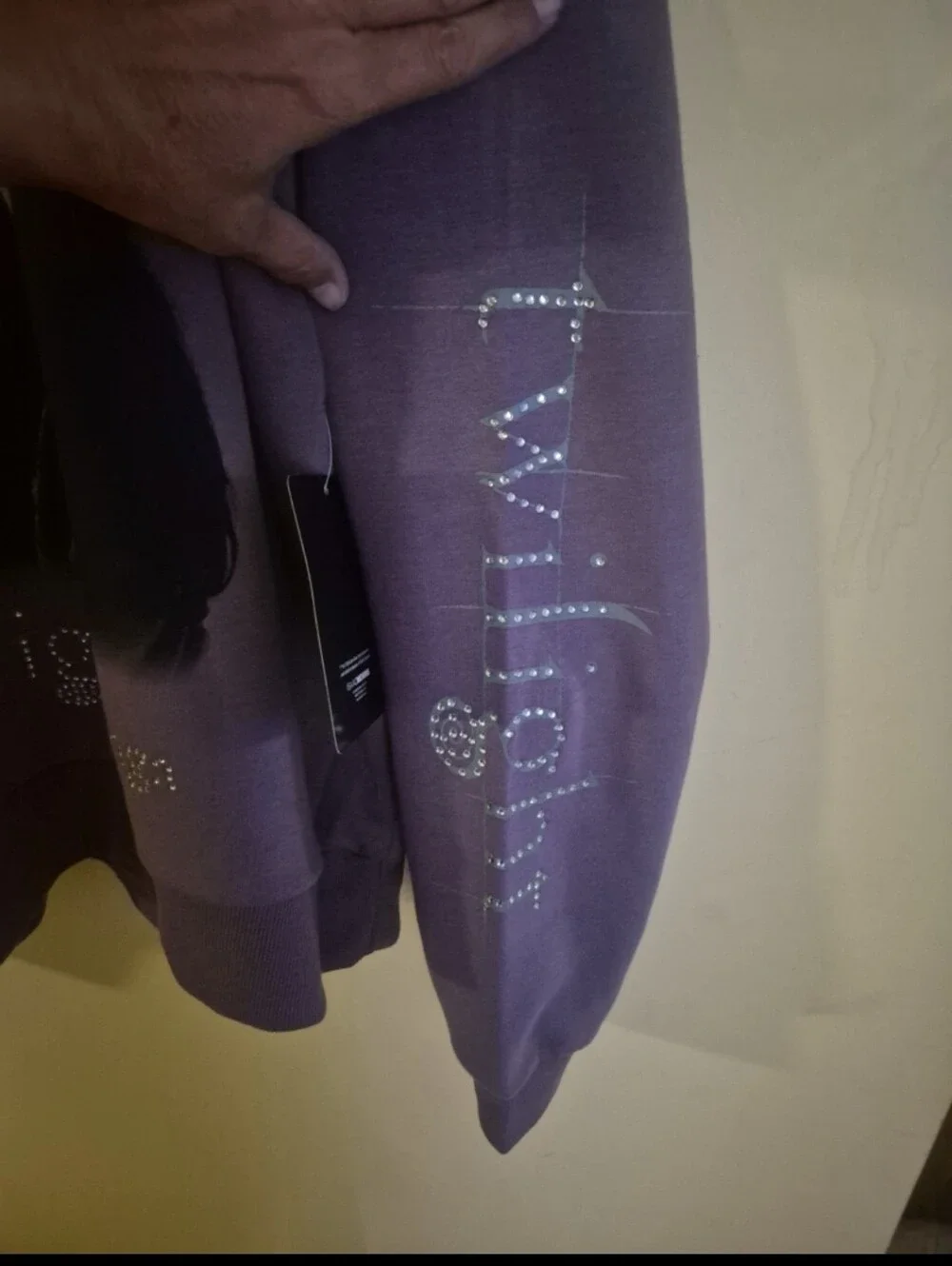 The Twilight Saga Graphic Bling Purple Sweatshirt Medium 